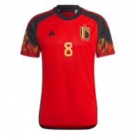 Camiseta Bélgica Youri Tielemans #8 Primera Equipación Replica Mundial 2022 mangas cortas